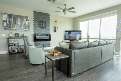 Furnished apartment living space