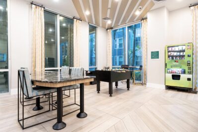 Clubhouse with pool table