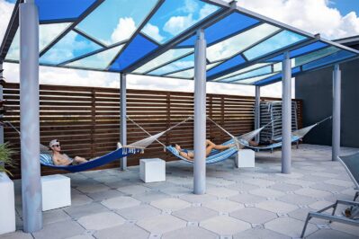 Hammock lounging space