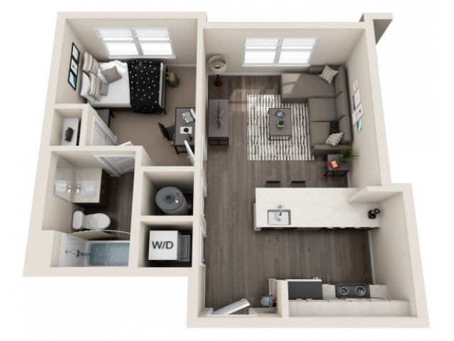 Arden - 1 x 1 Floor plan