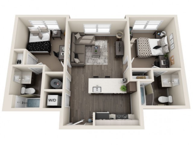 Bexley - 2 x 2 Floor plan