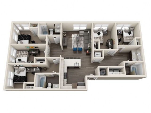 Hackney - 5 x 3 Floor plan
