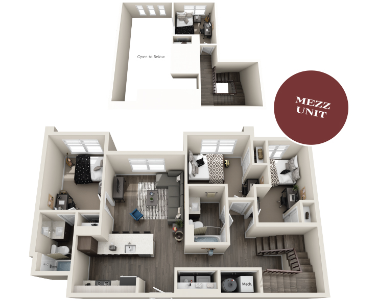 Fulham - 4 x 2 Floor plan
